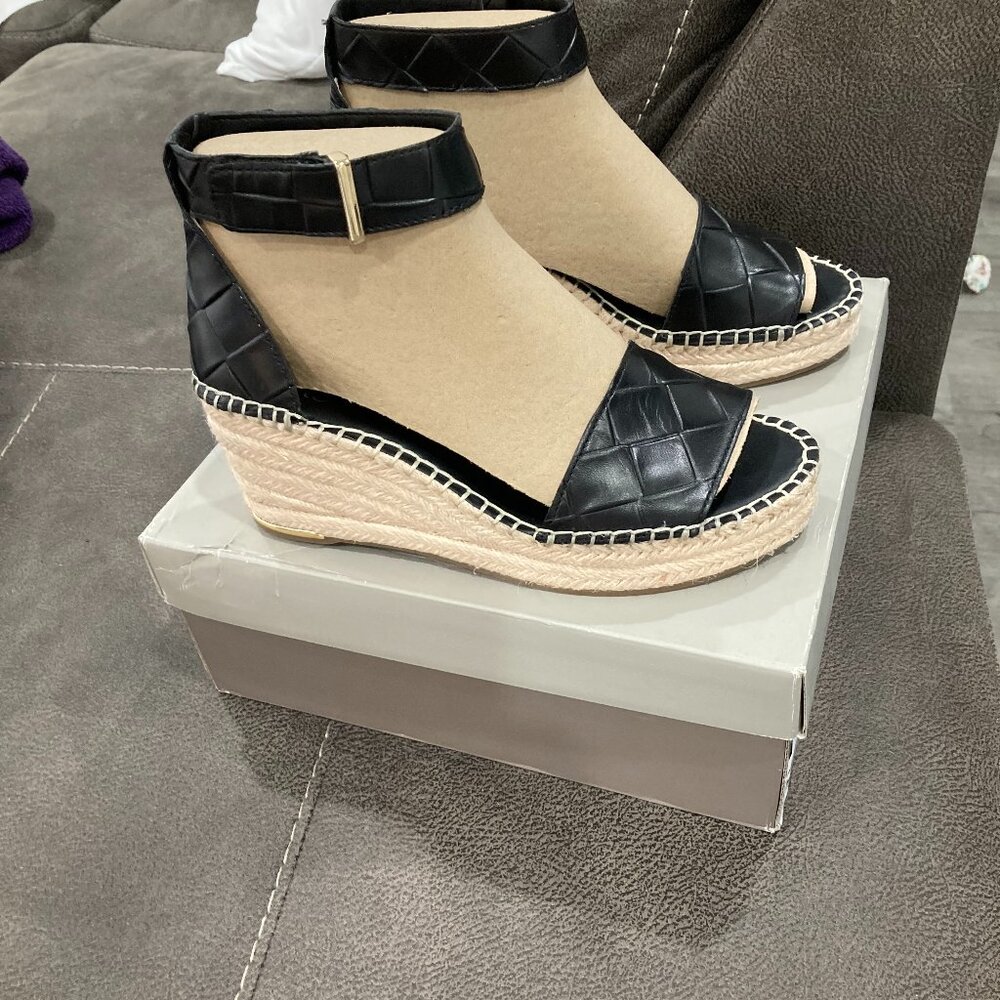 Black Franco Sarto Espadrilles Size 8